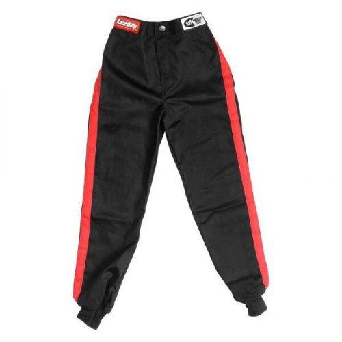 Racequip pro 1 series black small single layer gentle fabric racing pant 1970092