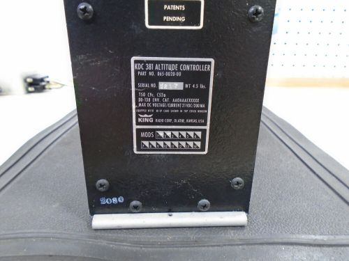 065-0020-00 king radio kdc-381 altitude controller 21 volt (c20)