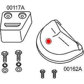 Zinc anode kit for volvo penta sx and dp-sm outdrives includes hardware