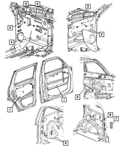 Genuine mopar weld access extension quarter panel plug 4780498ad