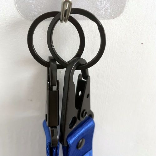 2x Backpack Key Ring Strap Metal Keychain Lanyard Double Side For Ymaha Blue, US $11.99, image 3