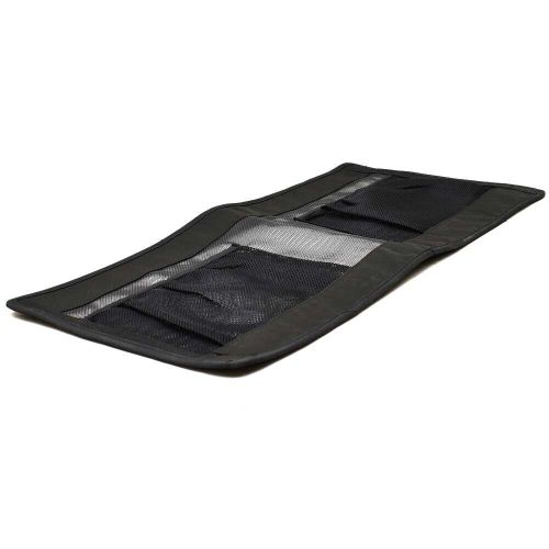 Excel boat seat storage pouch | 28 x 14 inch black mesh fabric