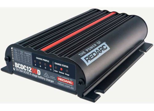 Redarc 12v 50a smart start dc/dc 4 stage battery charger for dual battery system