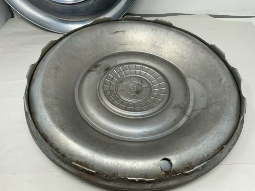 Factory original 1956 chrysler windsor 15 inch hubcaps wheel covers set of 3