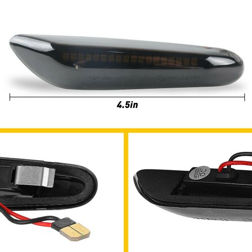 Dynamic smoked led side marker turn light for signal bmw e82 e88 e92 e82 e46 e60