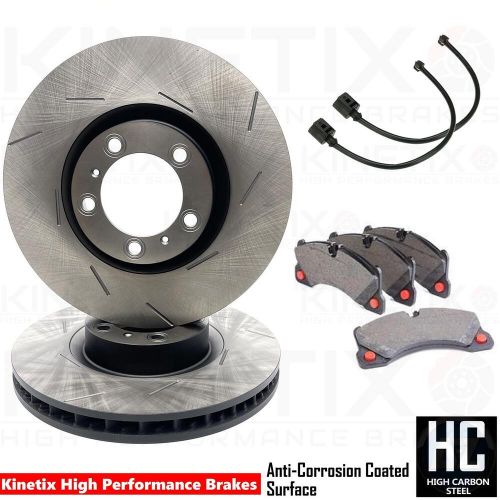 For porsche panamera 4.0 turbo s e-hybrid front brake discs pads sensors 360mm