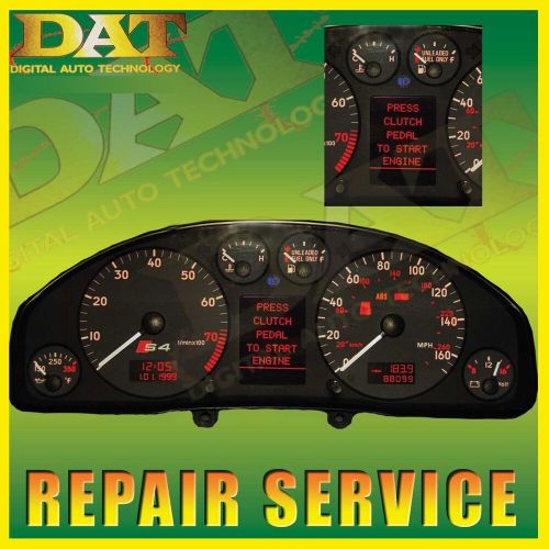 Audi a4, s4, a6, a8, s6. dash speedometer lcd info (1996-2004) *repair service*