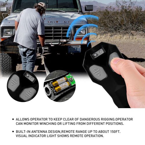 2set dc12v wireless winch remote control switch handset for atv suv utv truck