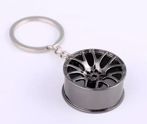 New for car parts keychain motor hub valve piston engine rotate keyring color