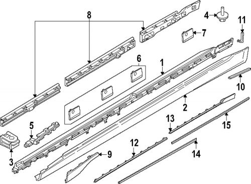 Genuine bmw lower trim 51-12-5-a21-cb3