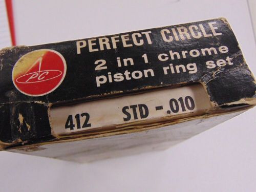 Nos perfect circle s 412 std-.010 piston ring set