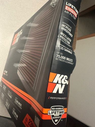 K&amp;n engine air filter 33-2385 (332385) free shipping new open box f150