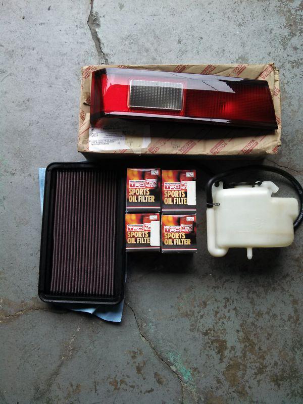 Trd camry parts lot trd oil filter k&n filter taillight camry