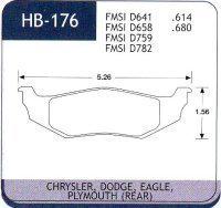 Hawk performance hb176n.614 hp plus brake pad