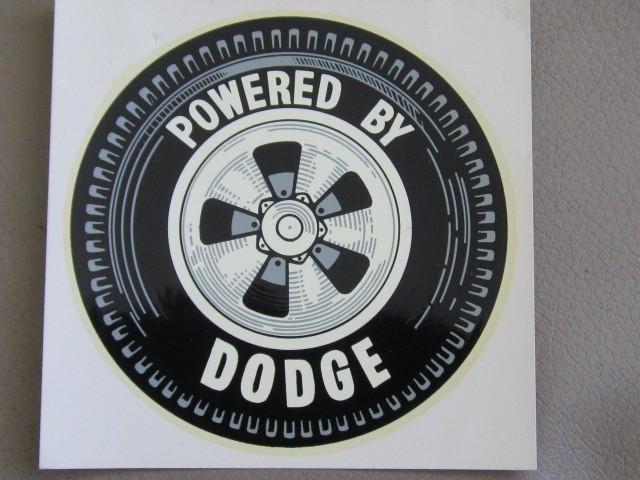  nos powered by dodge inside window decal-made in the 60s-still works great-