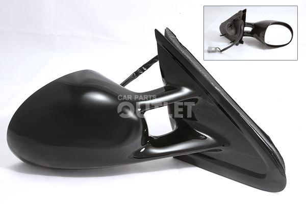 96-99 cirrus stratus breeze passenger side mirror power+heat semi-gloss black rh