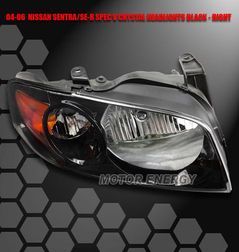 2004 2005 2006 nissan sentra crystal headlight lamp jdm black right rh passenger