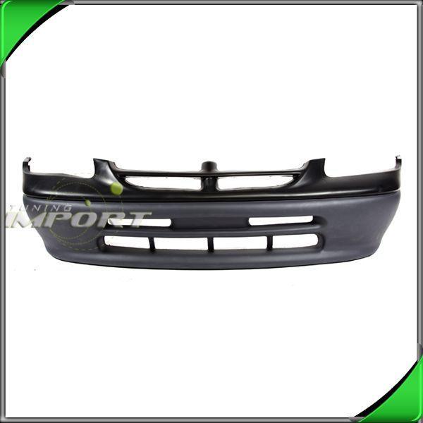 96-98 caravan front bumper cover replacement raw black plastic non-primed wo fog