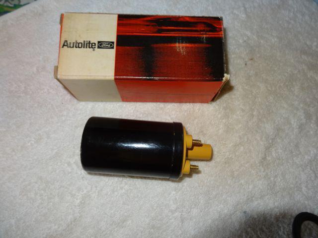 Nos autolite yellow top coil bga-12029-b 65 66 67 68 69 70 mustang