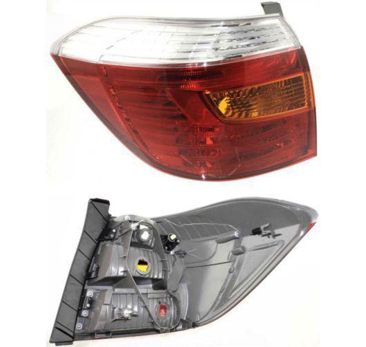 New tail light lamp driver left side amber clear red lens lh hand to2800173