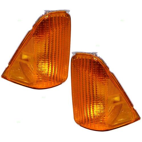 New pair set signal front marker light amber lamp dot 86-91 aerostar van