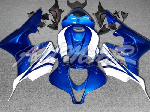 For cbr600rr 07-08 2007-2008 injection molded fairing blue white zh1036