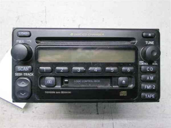 01-03 toyota highlander 6 cd cass 56814 radio oem