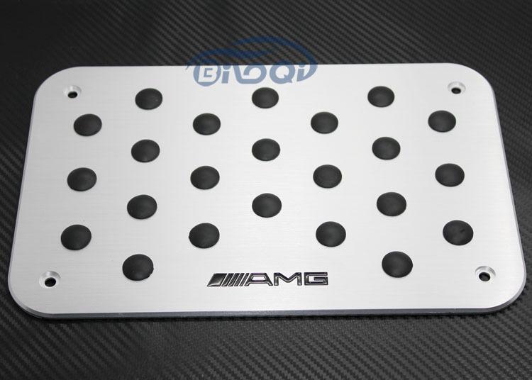 Thick aluminum amg floor carpet mat antiskid padal pad plate for mercedes benz 