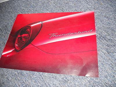 2003 ford thunderbird original intro sales brochure