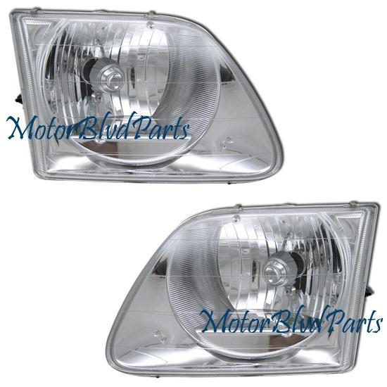 01-04 f150/svt lightning headlights headlamp right+left