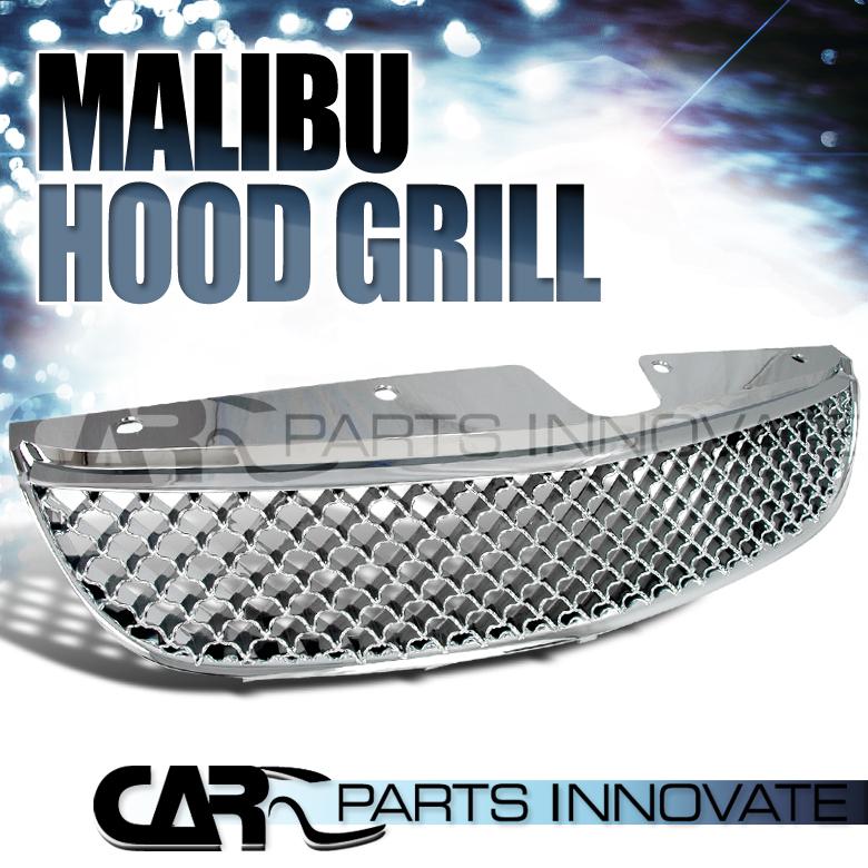 97-99 chevy malibu chrome front mesh hood grill grille