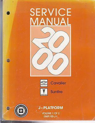 2000 chevy cavalier\pontiac sunfire factory issue repair manual set