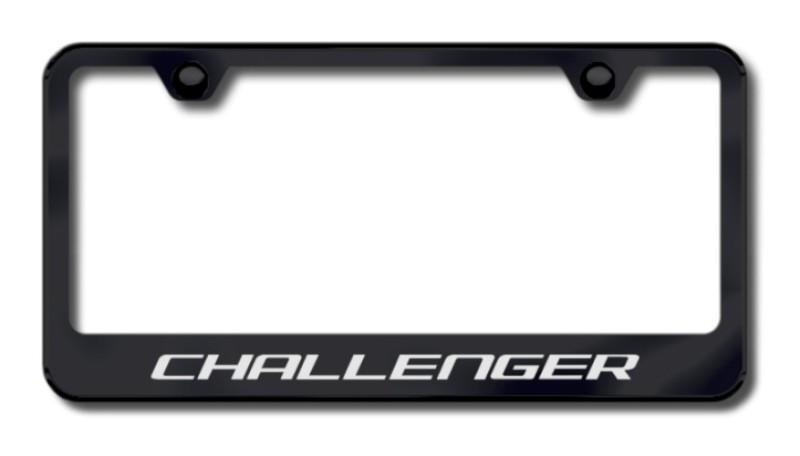 Chrysler challenger laser etched license plate frame-black made in usa genuine