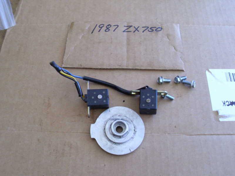 Kawasaki  zx-750 1987, ignition pickup coils and rotor