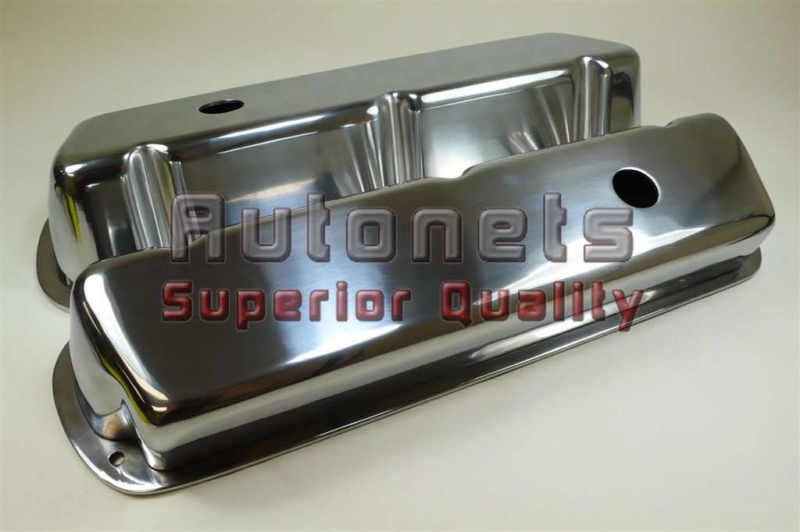 Polished aluminum ford 289 302 351w & 5.0l valve cover smooth small block short