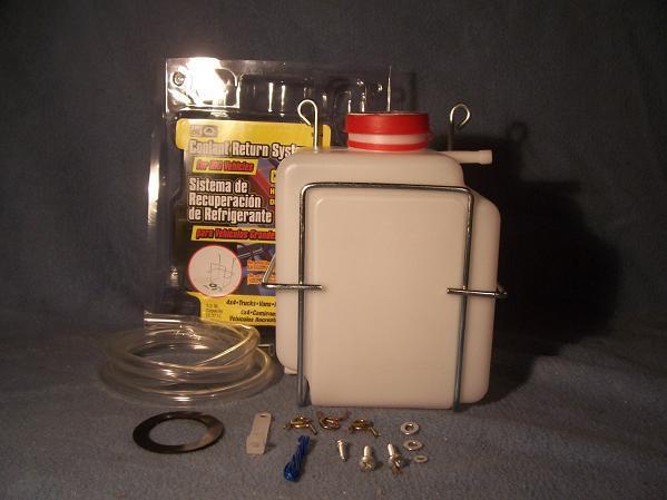 Coolant recovery kit for vintage and classic pickups 4x4 heavy duty trucks