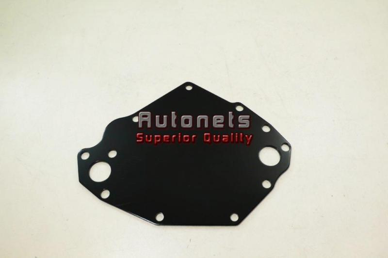 Aluminum black anodized small block ford 351c electric water pump backing plate