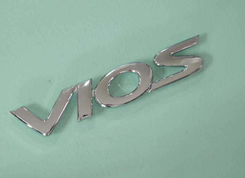 New "vios" logo emblem badge jdm fit toyota soluna ncp42 2003 2008 rear trunk