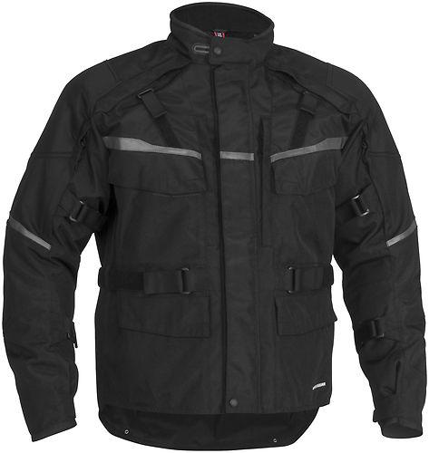 Firstgear jaunt 12 motorcycle jacket black large tall