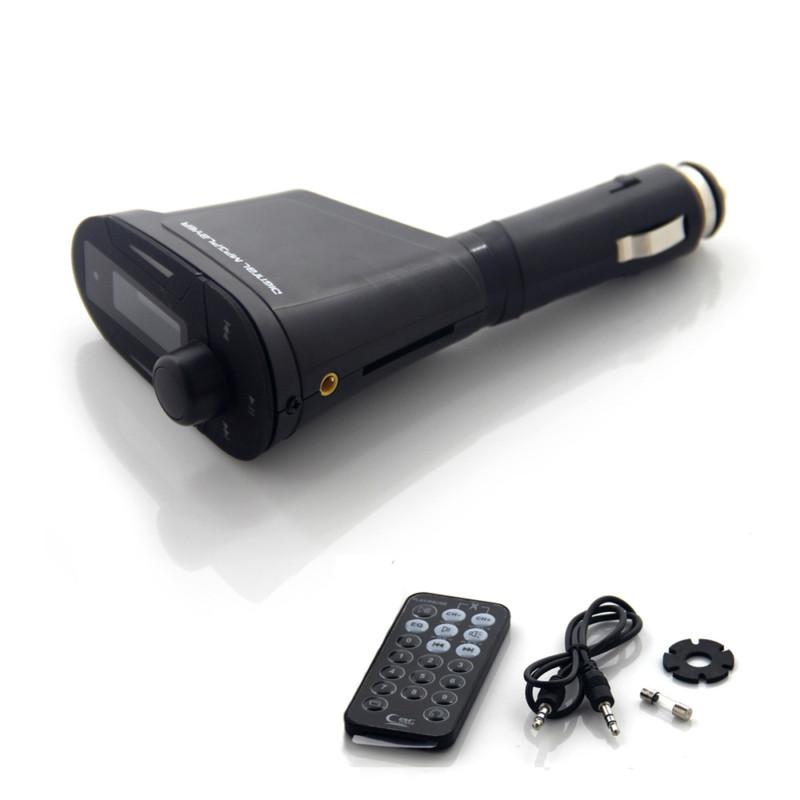 Car kit mp3 player wireless fm transmitter modulator with remote usb sd mmc lcd