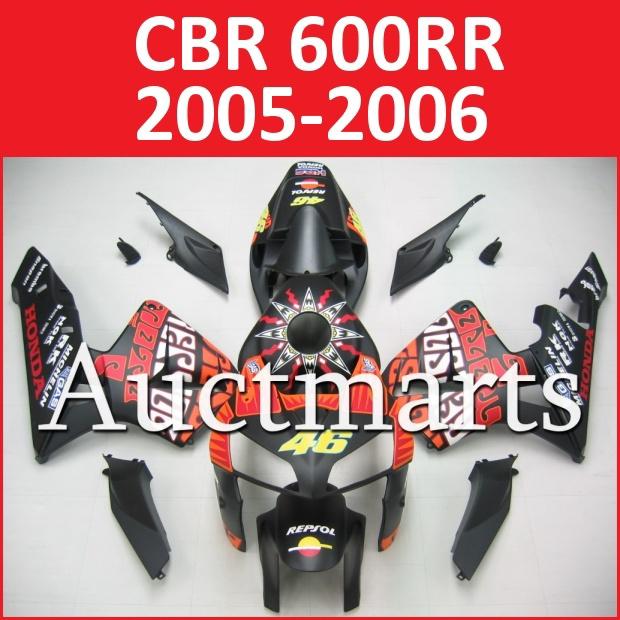 Fit honda 05 06 cbr600rr cbr 600 rr 2005 2006 fairing kit abs plastics b35 a11