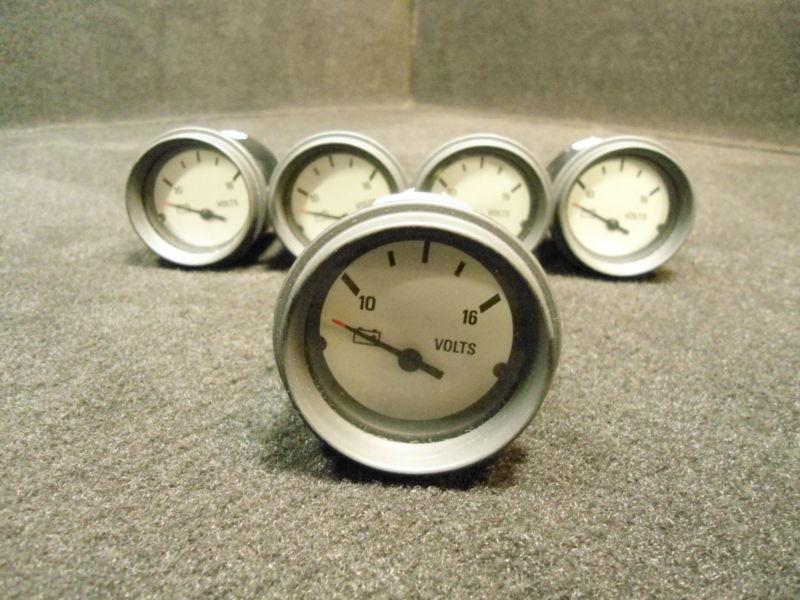 #940554 volt gauge lot of 5 brunswick inboard/outboard instrument gauge part # 5