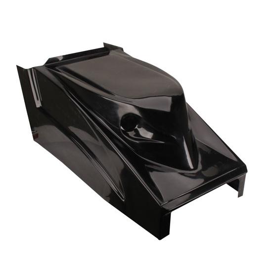 New speedway black slip-stream hood w/ offset air inlets, woo & ascs series