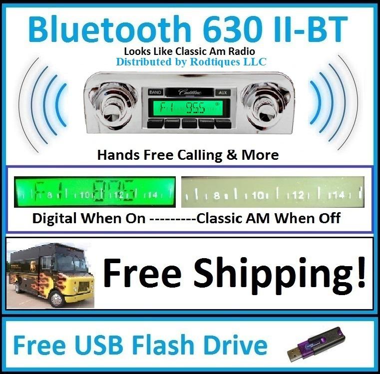 1954-1955 cadillac bluetooth radio hands free 300 watts 630 ii-bt