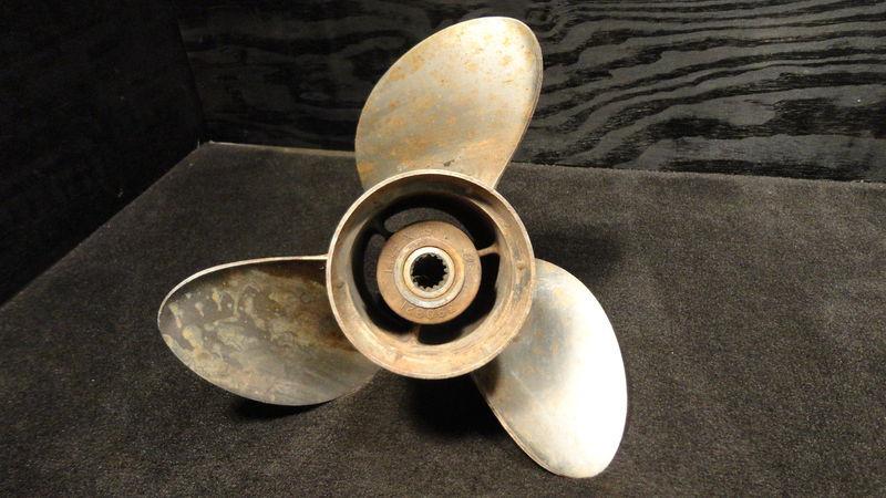 Johnson/evinrude sst stainless left hand propeller 14.5 x19 outboard prop p618