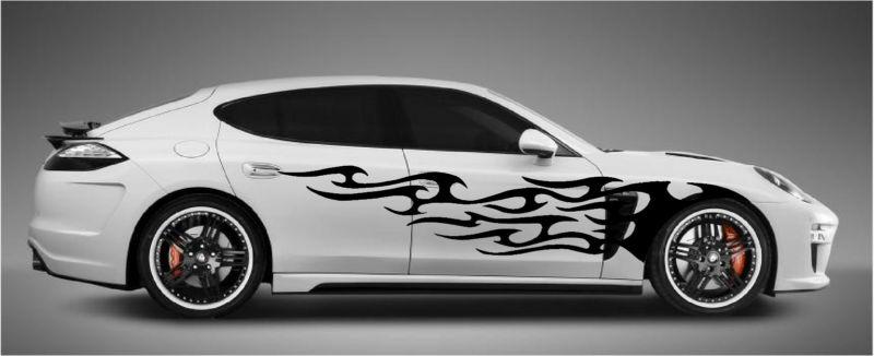 Fast furious flames side car decals tribal sticker vinyl car truck suvs