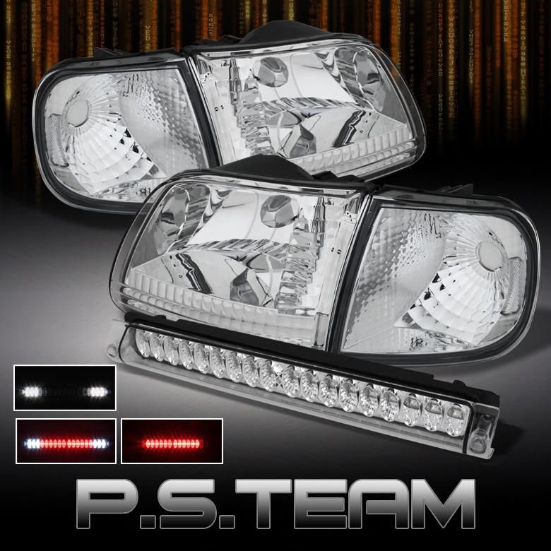 97-03 ford f150 all clear headlights +corner signal +full led brake lights lamps