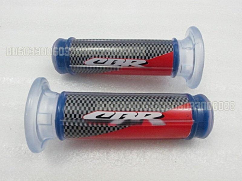 Hand grip fit for honda cbr universal plastic blue red 7/8 inch