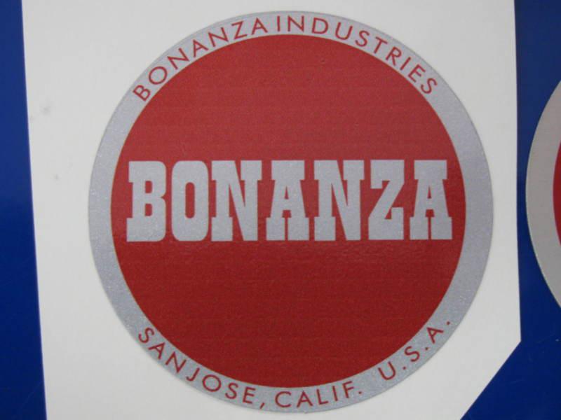 Bonanza vintage mini bike decal like the original badge 2.25"
