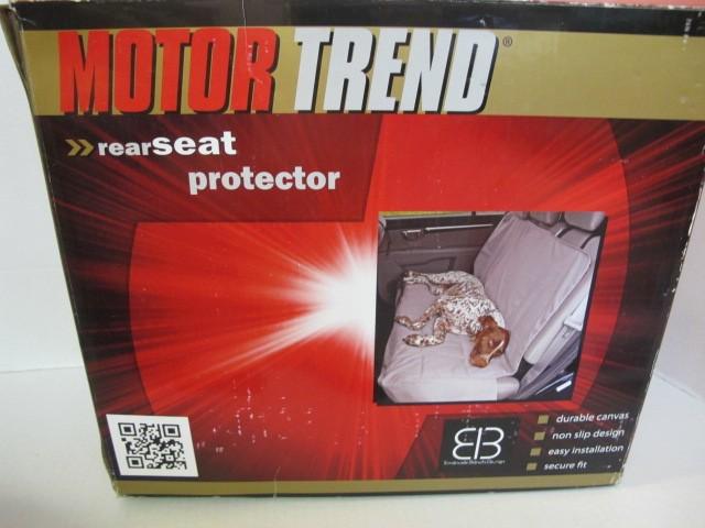 Motor trend by petgo  rear car seat cover protector for pets x-large xl tan new